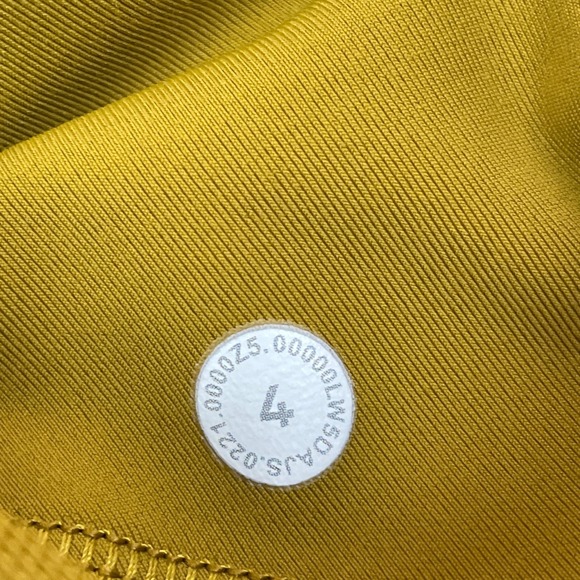 Lululemon Pants Womens 4 Gold Spice Power Thru High Rise Tight 25" Leggings Yoga - Picture 3 of 12